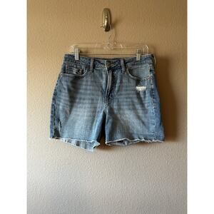 Old Navy O.G Straight High Rise Side Secret Smooth Jean Shorts Sz 10